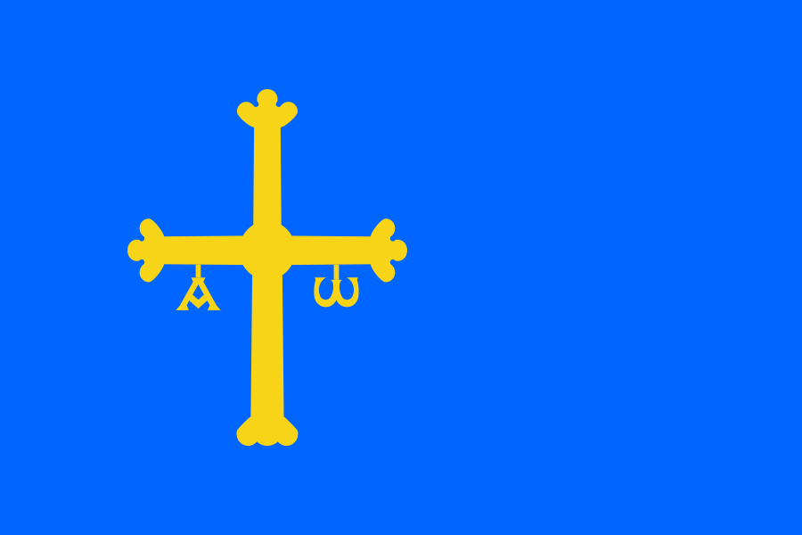 Flagge von Asturien