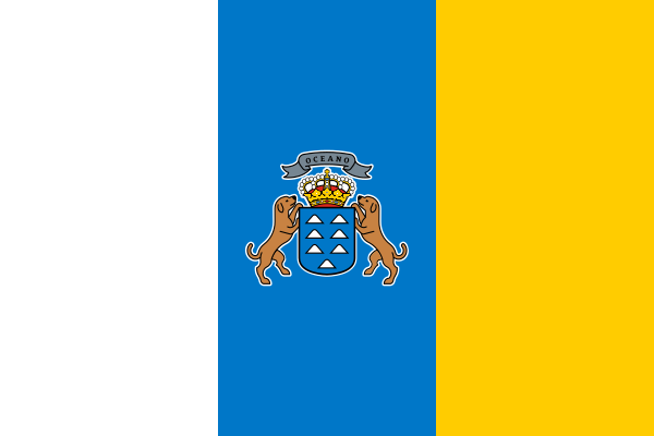 Flagge der Kanarischen Inseln