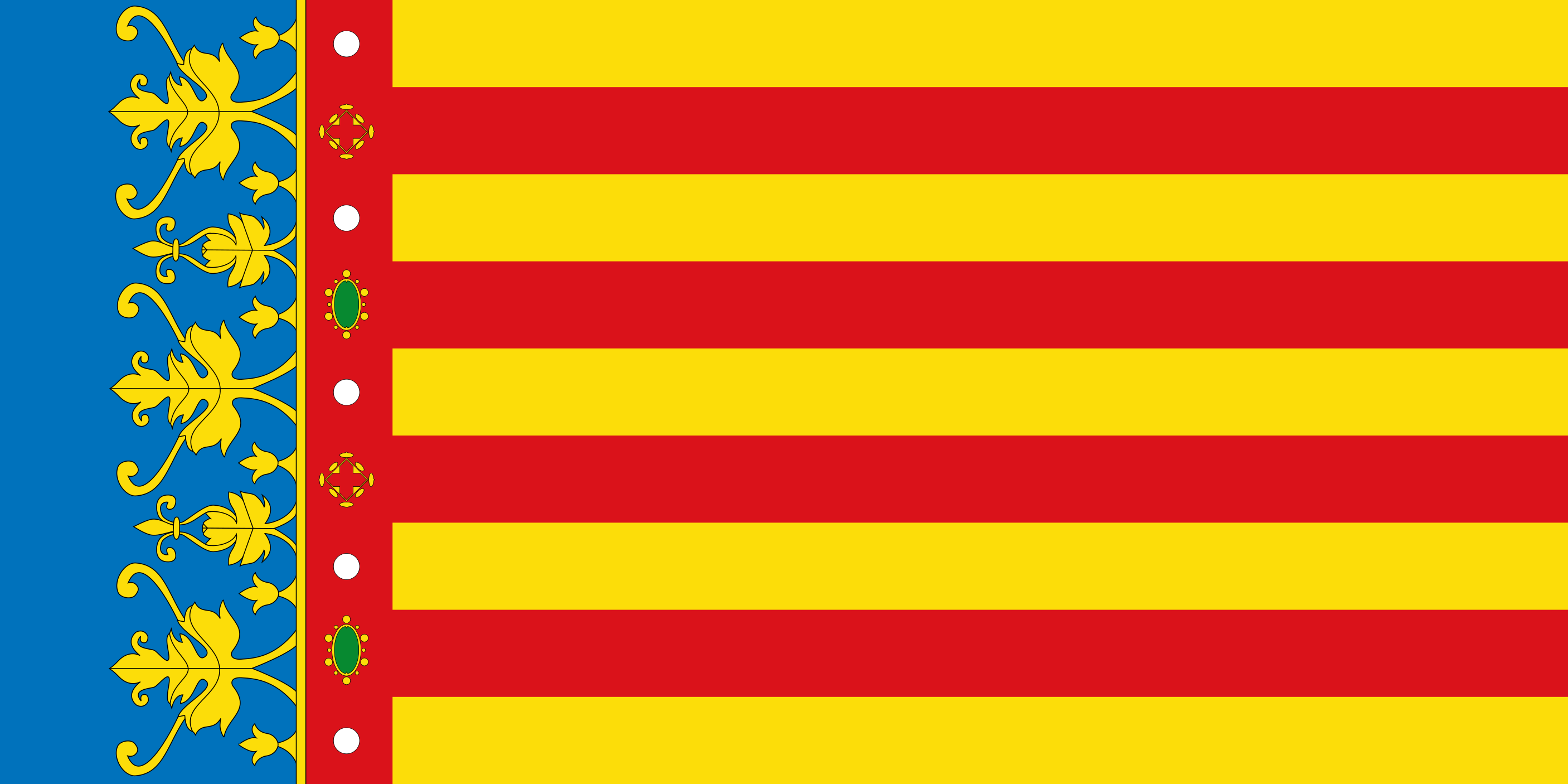 Flagge der Autonomen Gemeinschaft Valencia