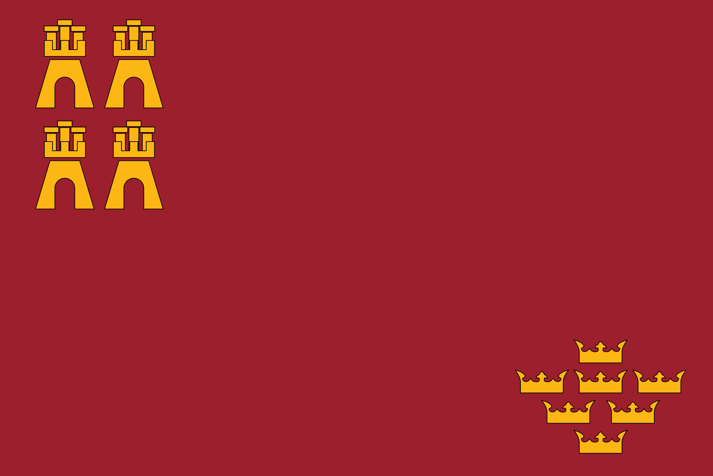 Flagge der Region Murcia